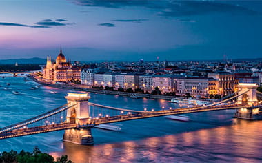 Sunset over Budapest, Hungary